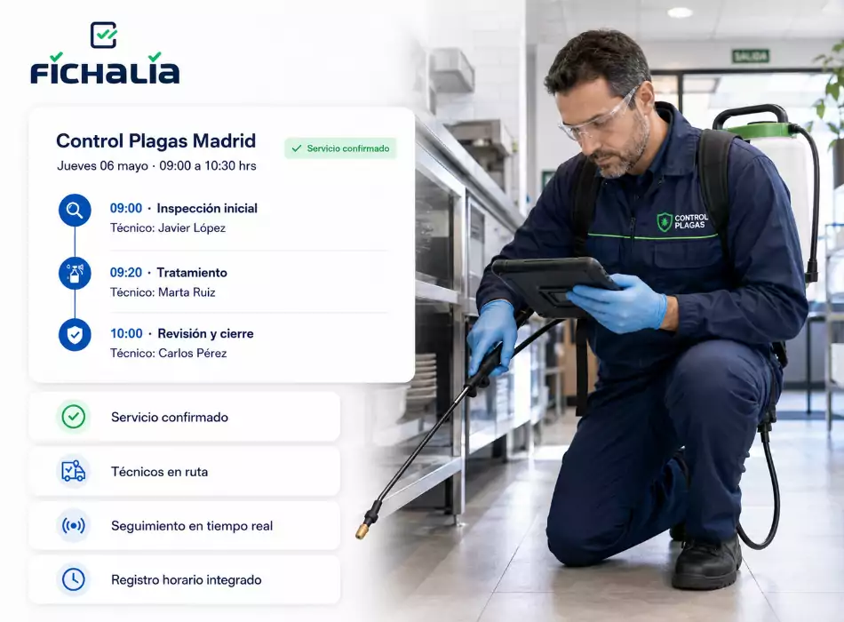 Software control de personal de fumigación y control de plagas