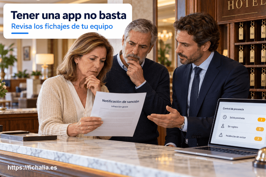 Incumplimiento del registro horario: riesgos aunque tengas una app